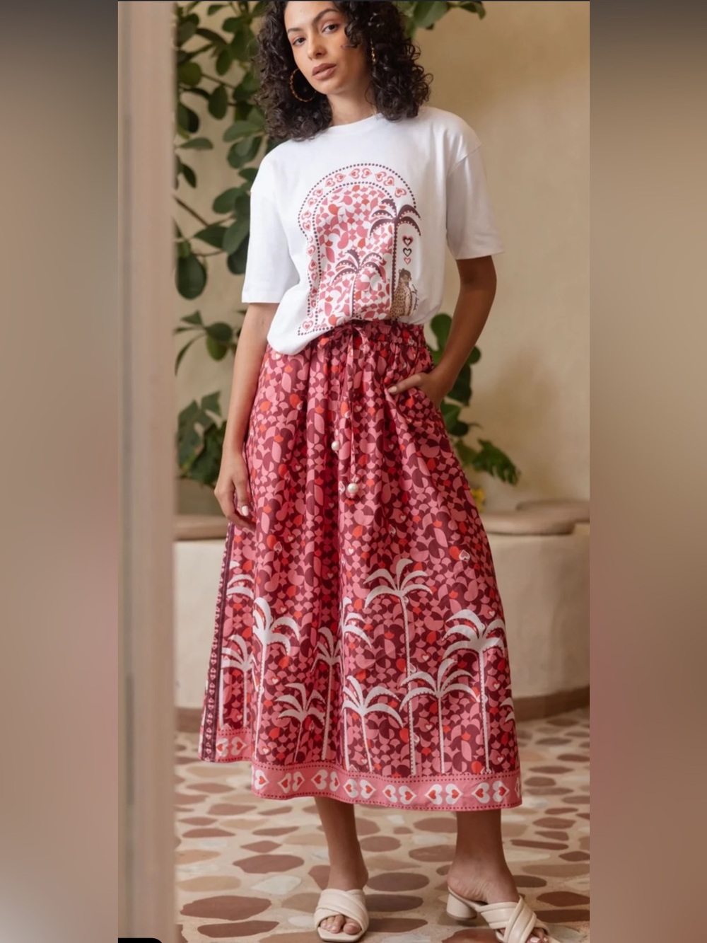 Emily Love Lock Cecil Skirt Cranberry Skirt